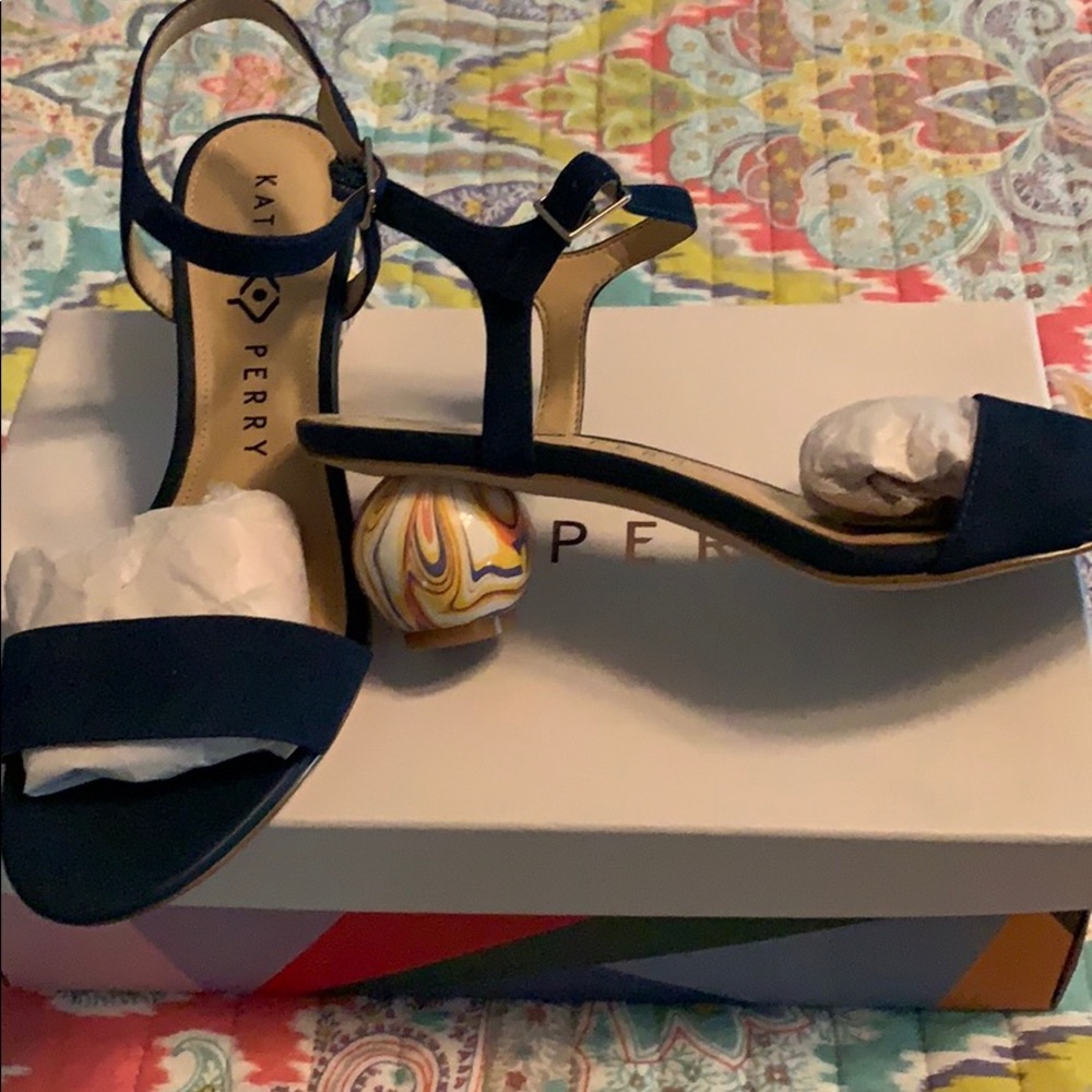 Navy sandals